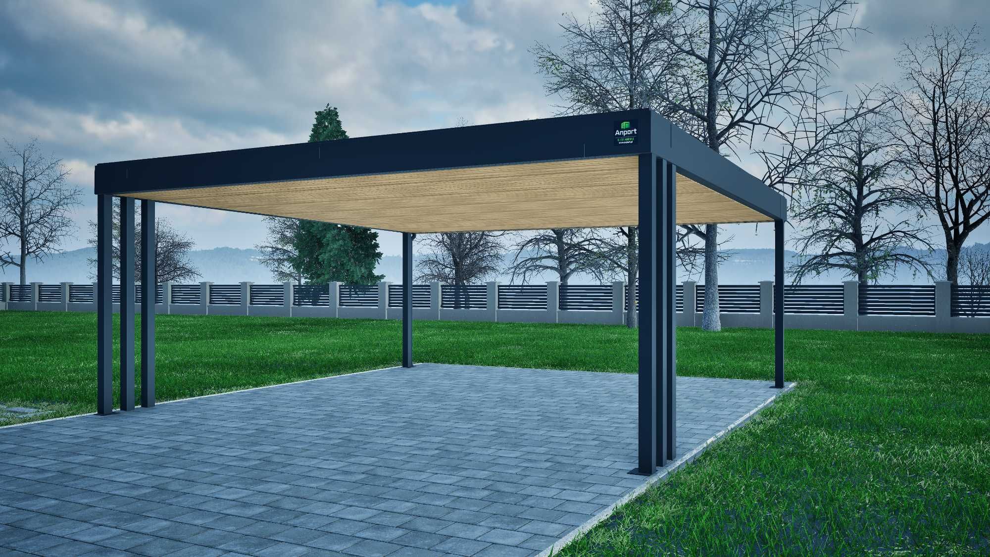 Carport 6x5,5, wiaty garażowe, wiata na samochód, wiata stalowa