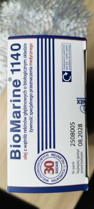 Olej BioMarine 1140 60 kaps. MARINEX