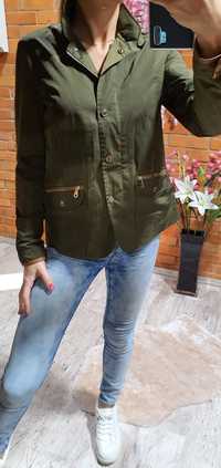 Massimo Dutti oryginalna kurtka wiosenno jesienna khaki M premium