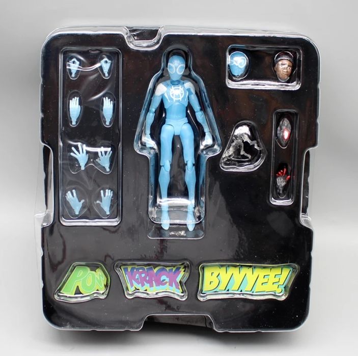 Action figure invisible Miles Morales Spider man into the spider verse