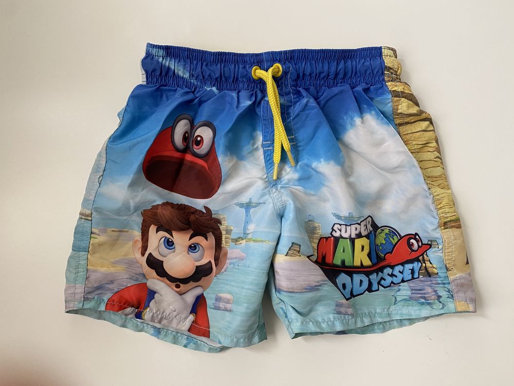 H&M Nintendo Super Mario Odyssey Difuzed kąpielówki 98 104