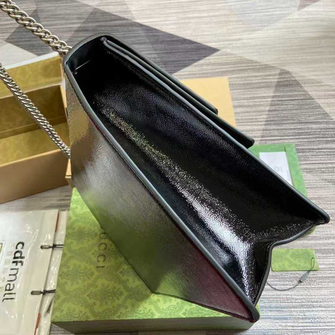 Mala de ombro GUCCI Dionysus com o logo de cabeça de tigre
