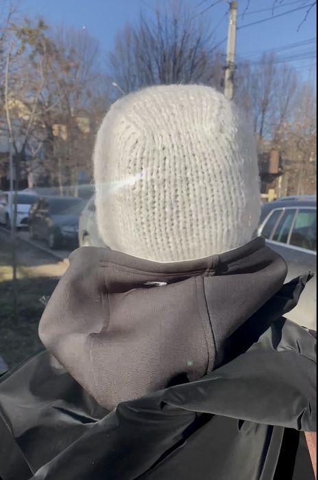 Балаклава з блискітками альпака70%+вовна10%