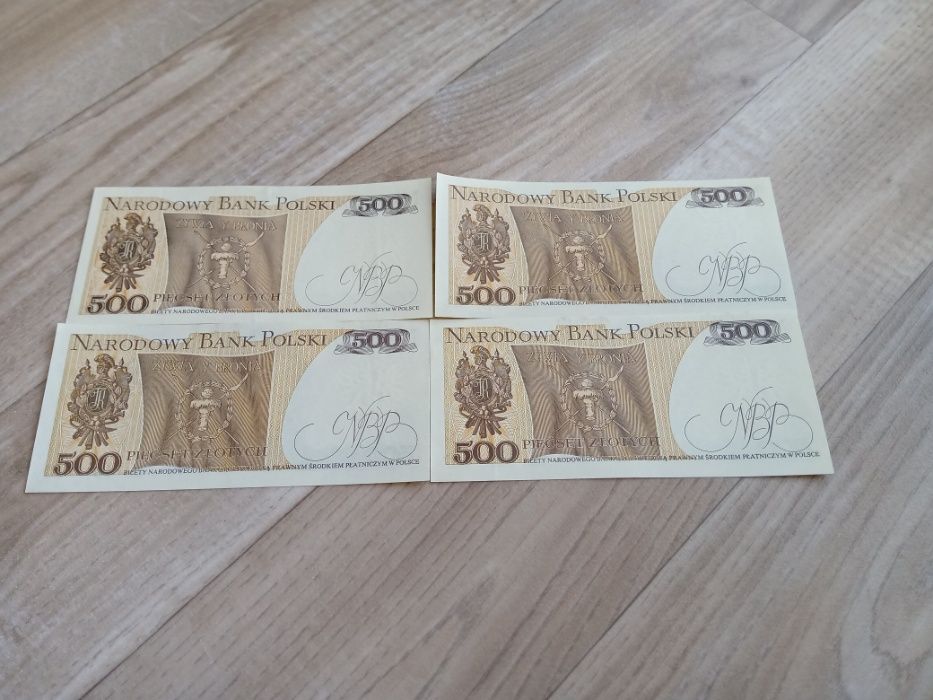 500 zł - banknot 1982 r. Stan idealny UNC.