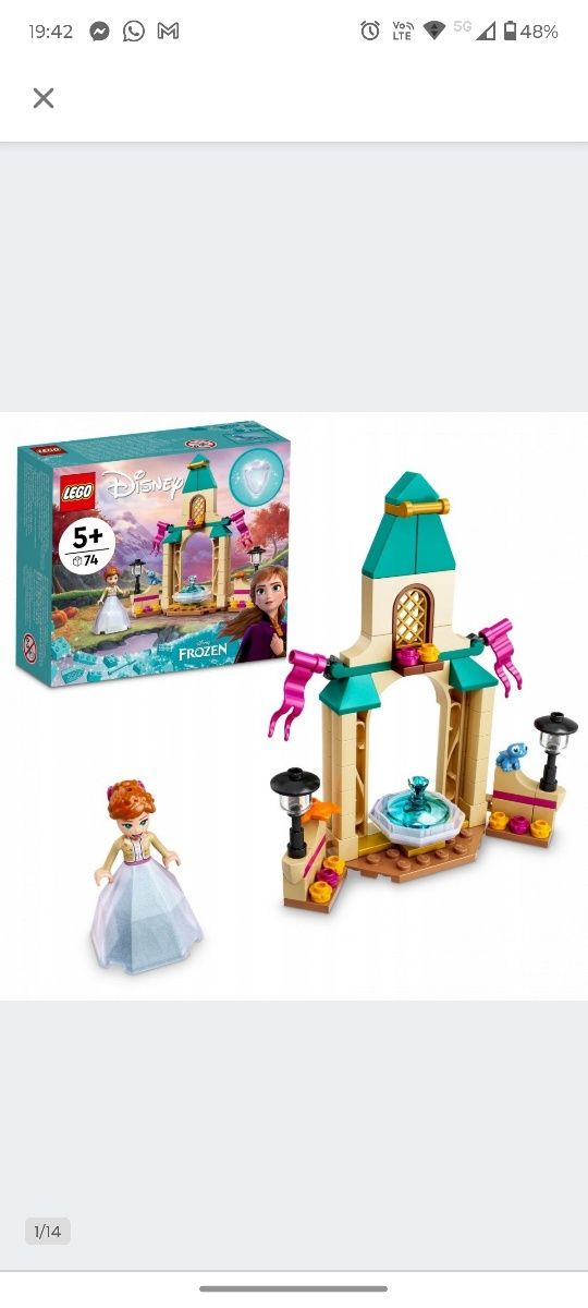 Lego 43198 Frozen Zamek Anny