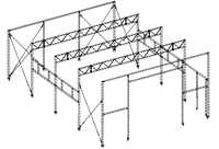 Konstrukcja Stalowa 7x10 m wys. 4 m ocynkowana ogniowo