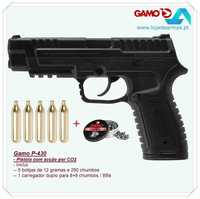 Pistola CO2 Gamo P-430 Dual - 4,5mm e BBs - nova - garantia Gamo