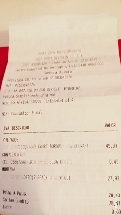 Sapatilhas Nike novas em caixa