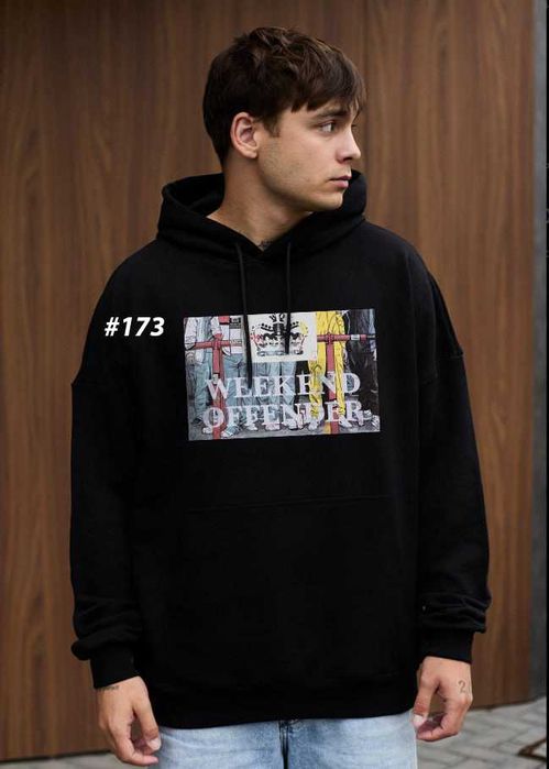 Кофта Weekend Offender — Биг Лого Принт — Bissel — XS S M L XL — Худи