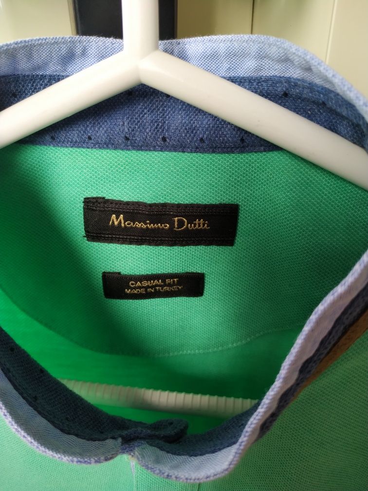 Pólo verde da Massimo Dutti