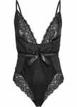 Venus body siateczkowe ze stringami ouvert z kokardą r.44/46