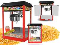 ZESTAW Maszyna do popcornu witryna duża + 1kg kukurydzy kukurydza