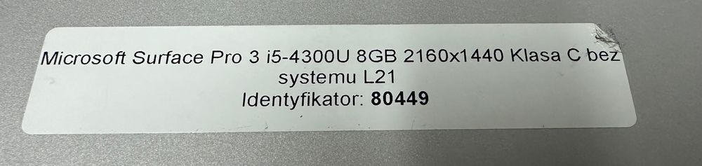 Microsoft surface 3 pro