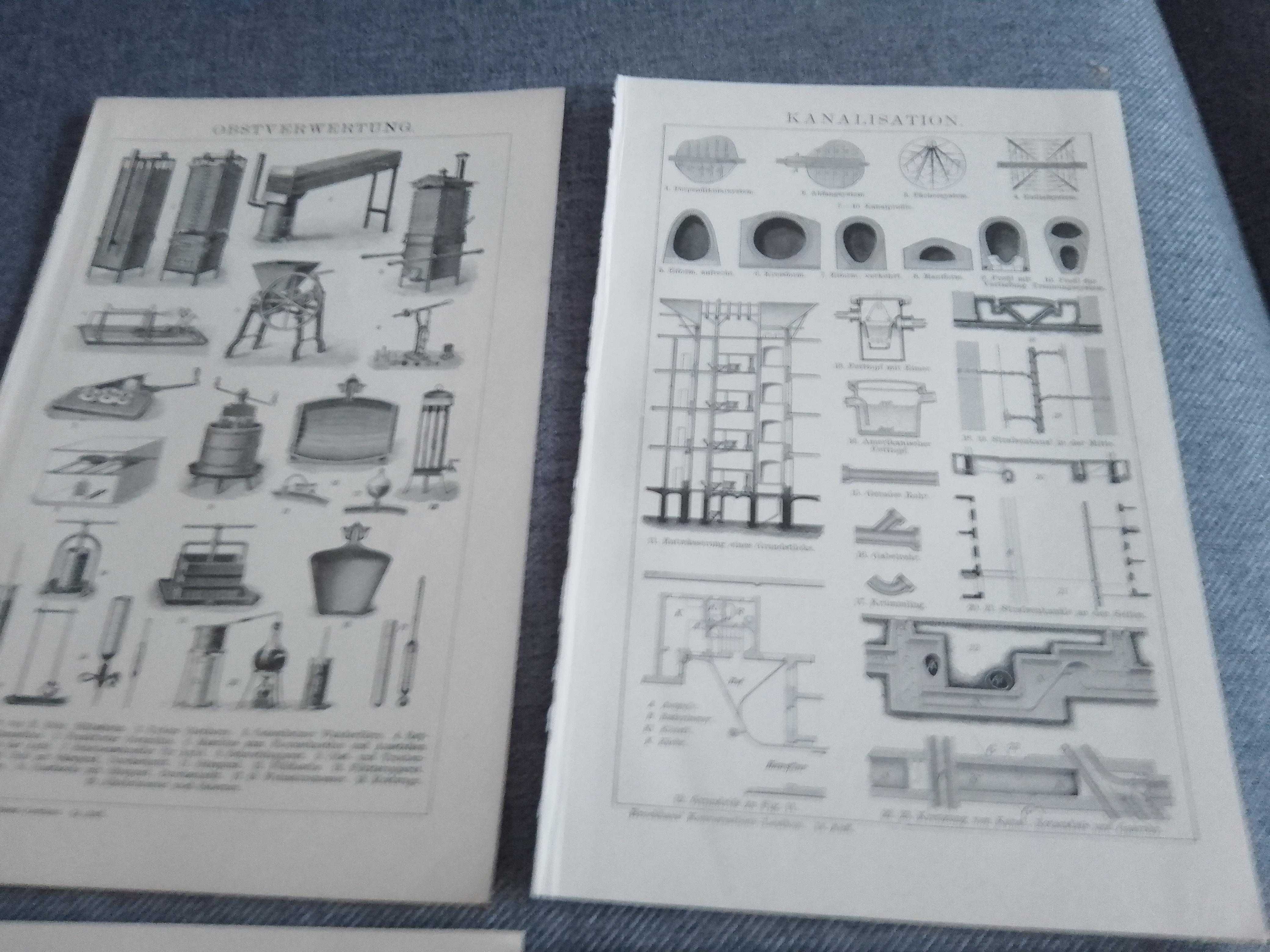 Industrial - Maszyny, Produkcja  oryginalne XIX w. grafiki