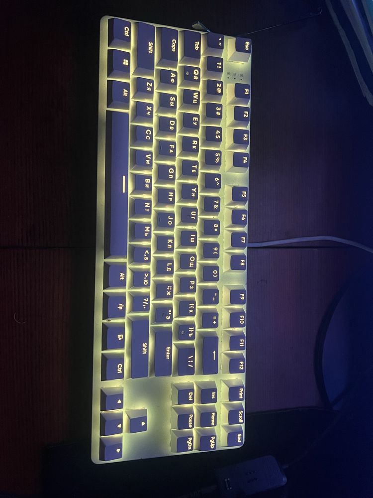 клавиатура dark Project kd87a white