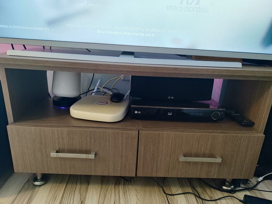 Zestaw mebli do salonu, komplet 2 witryny i szafka RTV