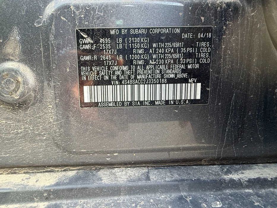 ПРОДАЮ Subaru Outback 2018 — стан, що закохує з першого погляду!