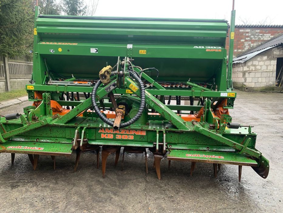 Zestaw uprawowo-siewny nadbudowany amazone AD 303 brona wirowa KG 303