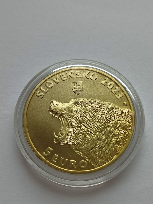 Словакия 5 евро 2022 год. Фауна. Состояние.