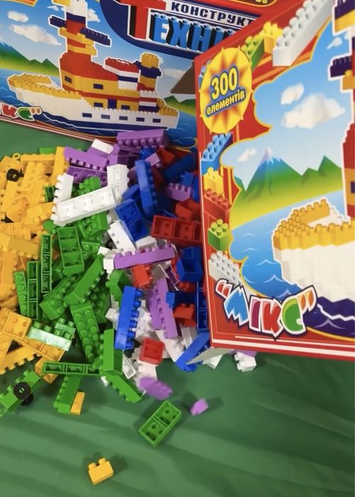Конструктор Мікс- техніка на 300 елементів | Набір типу лего | Іграшки