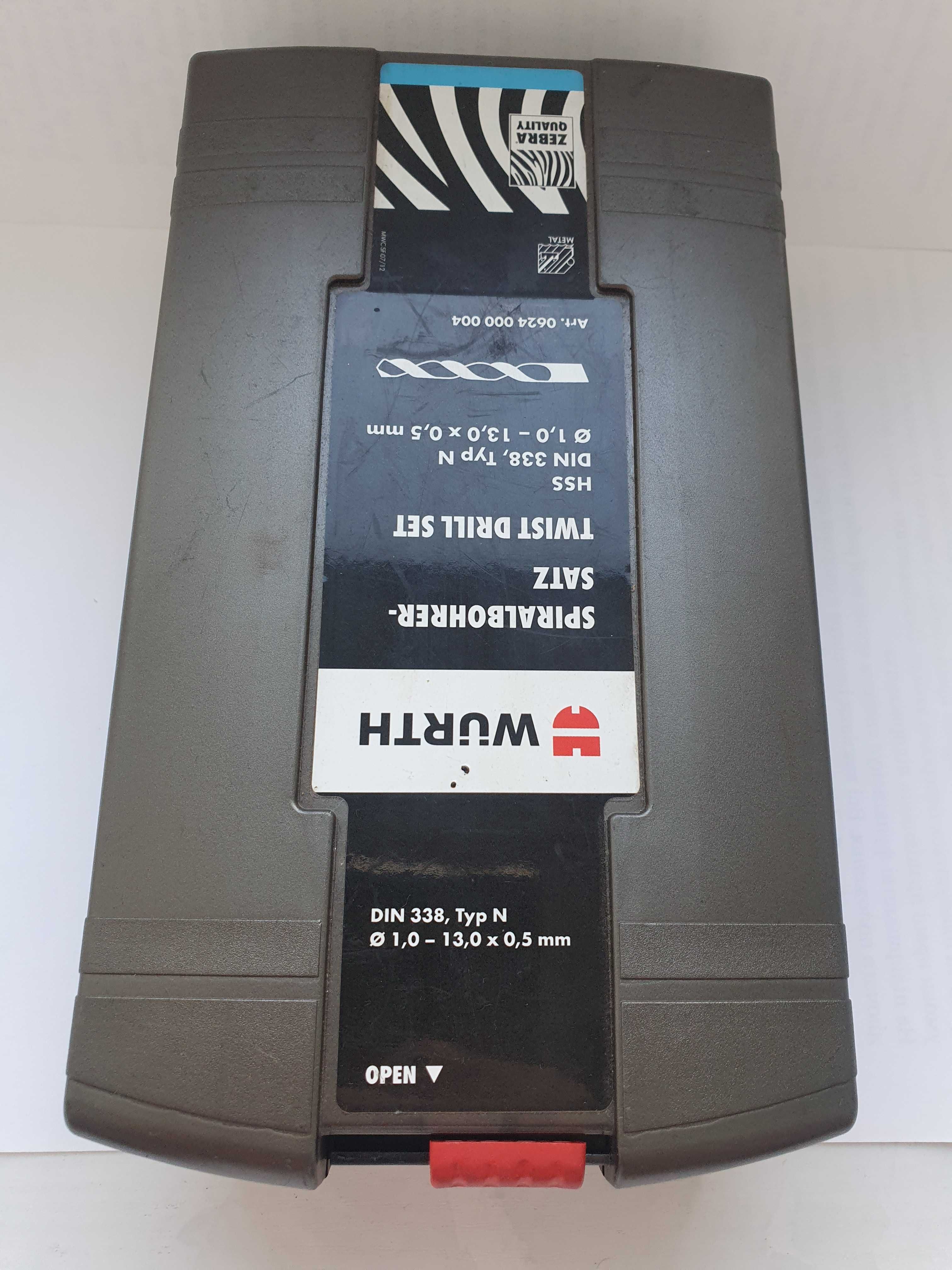 Набор свердл Wurth ZEBRA HSS 1-13 мм