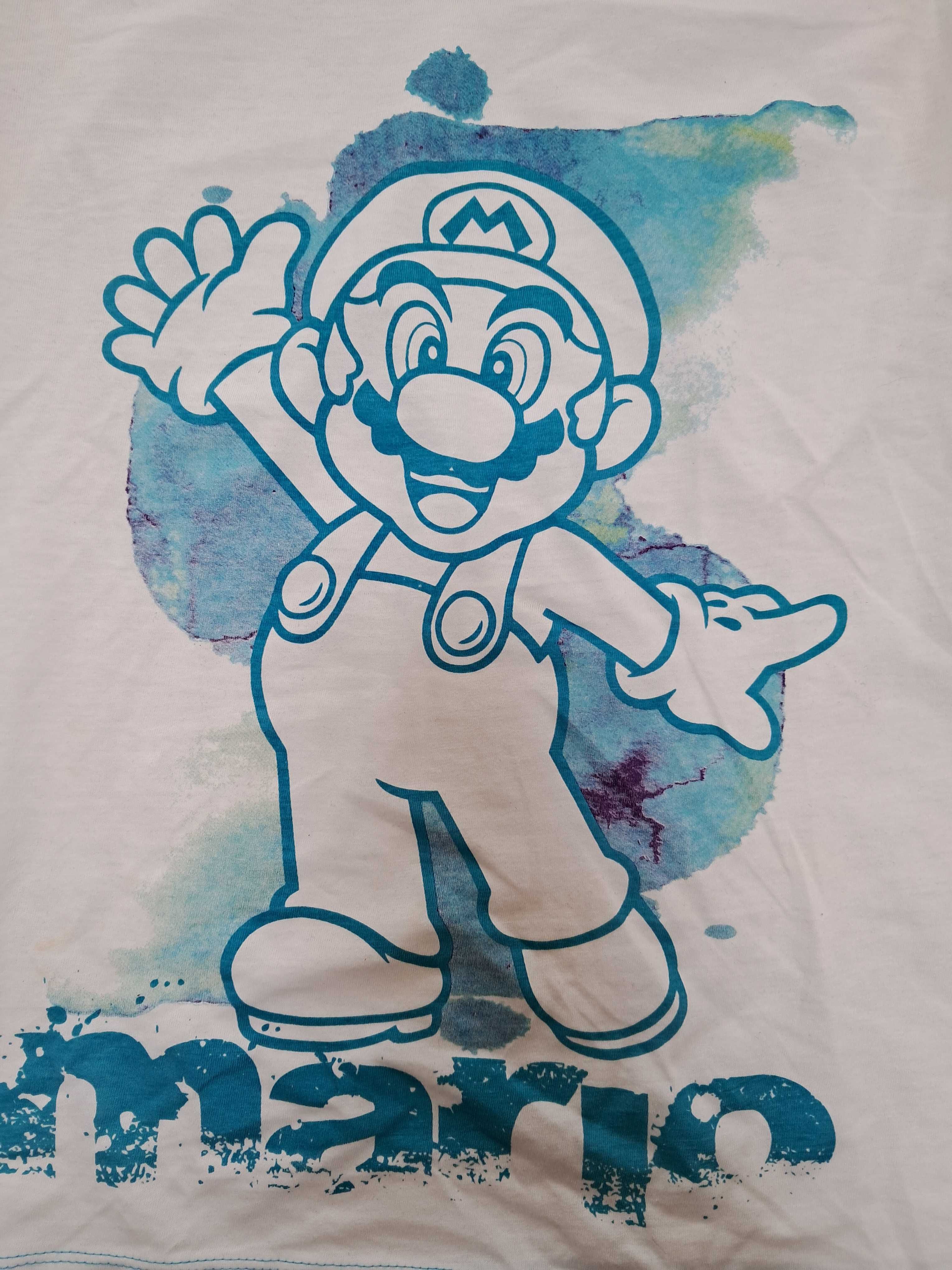 T-shirt damski, z licencją Mario, rozm.S