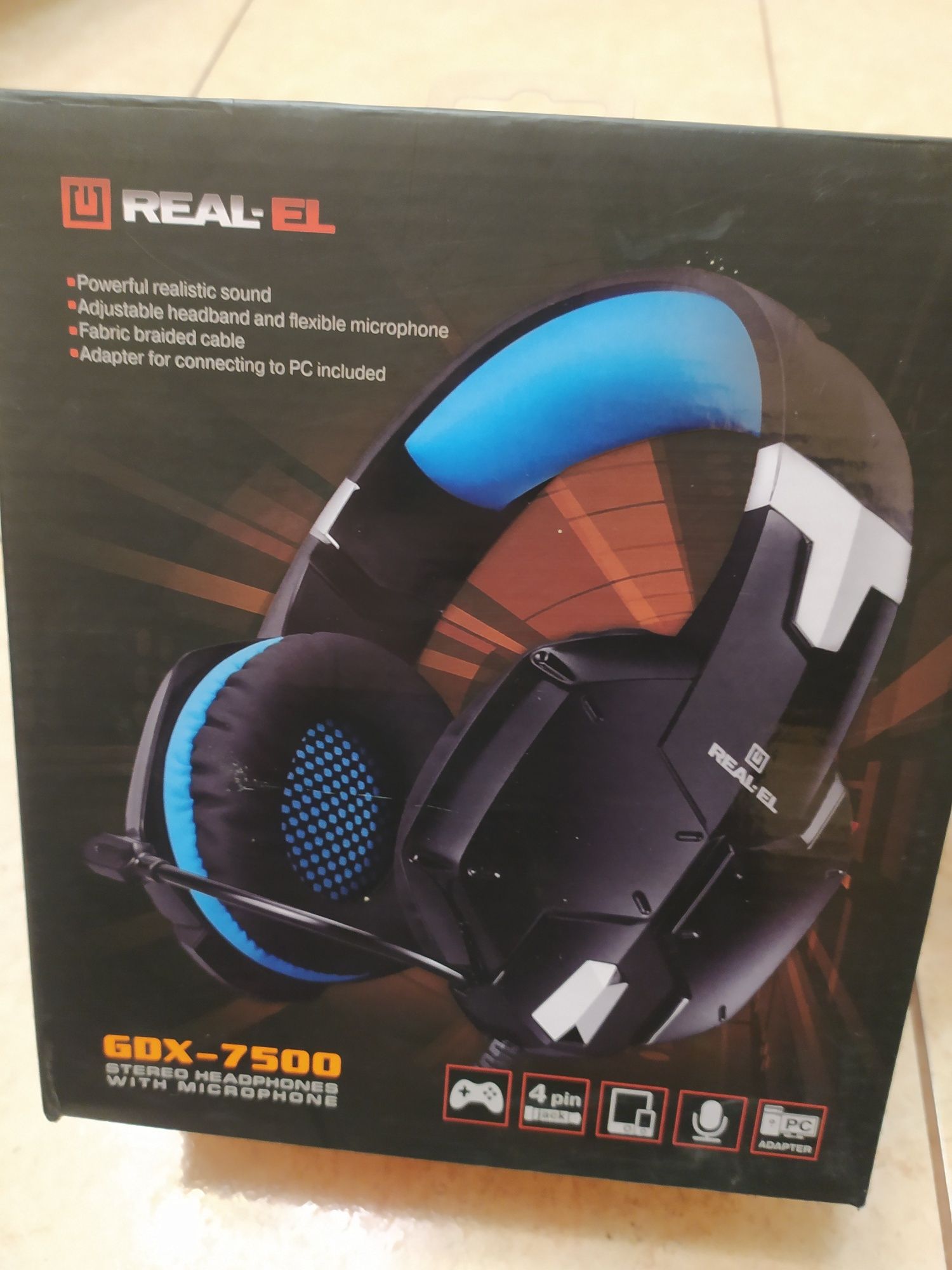 Ігрові навушники Real-El Gdx-7500 деталі в описі