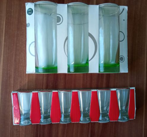 Kolekcja HomeDeco 3 szklanki + 6 kieliszków