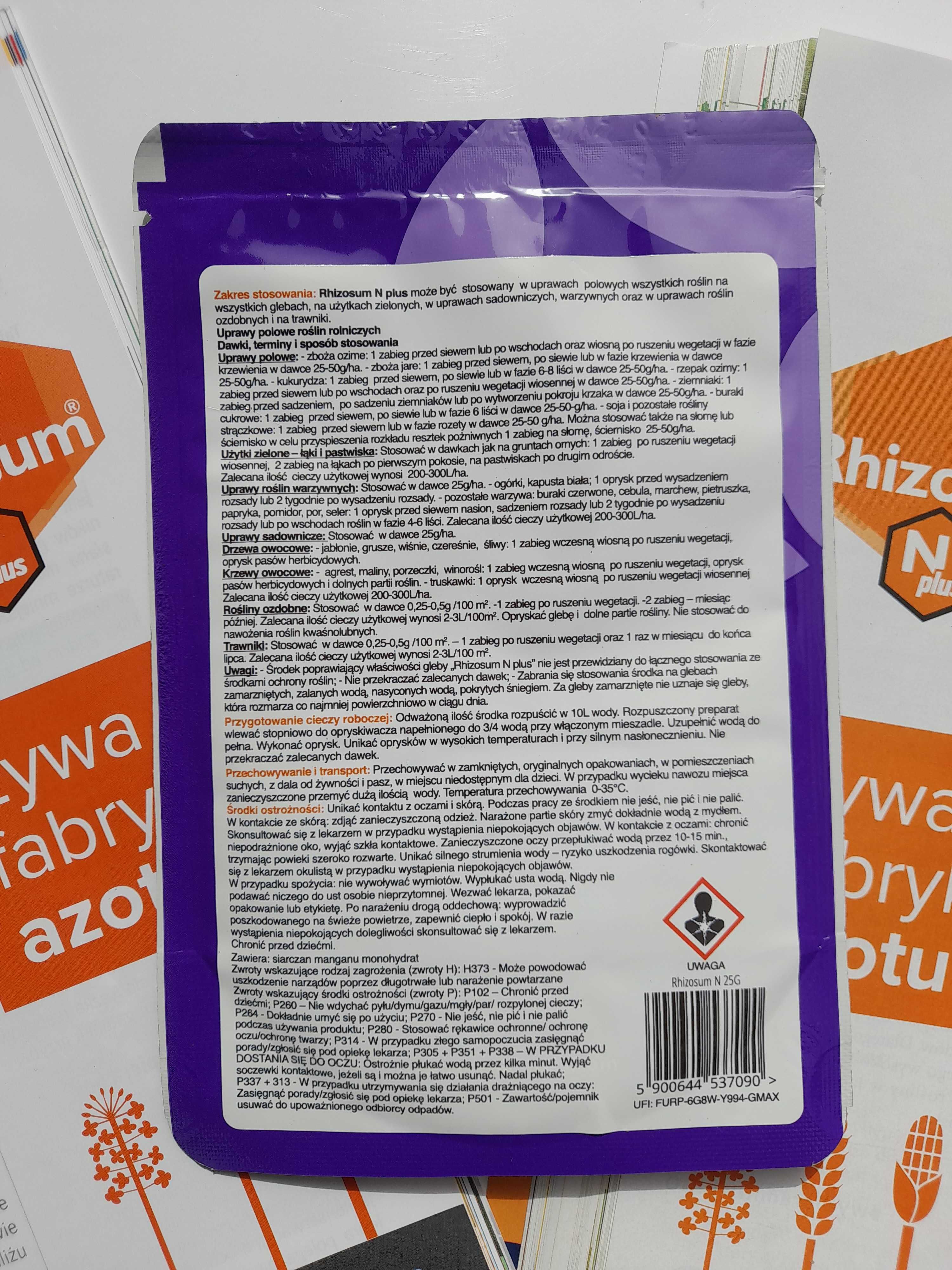 Rhizosum N plus 25 g bakterie wiążące azot (wysyłka)