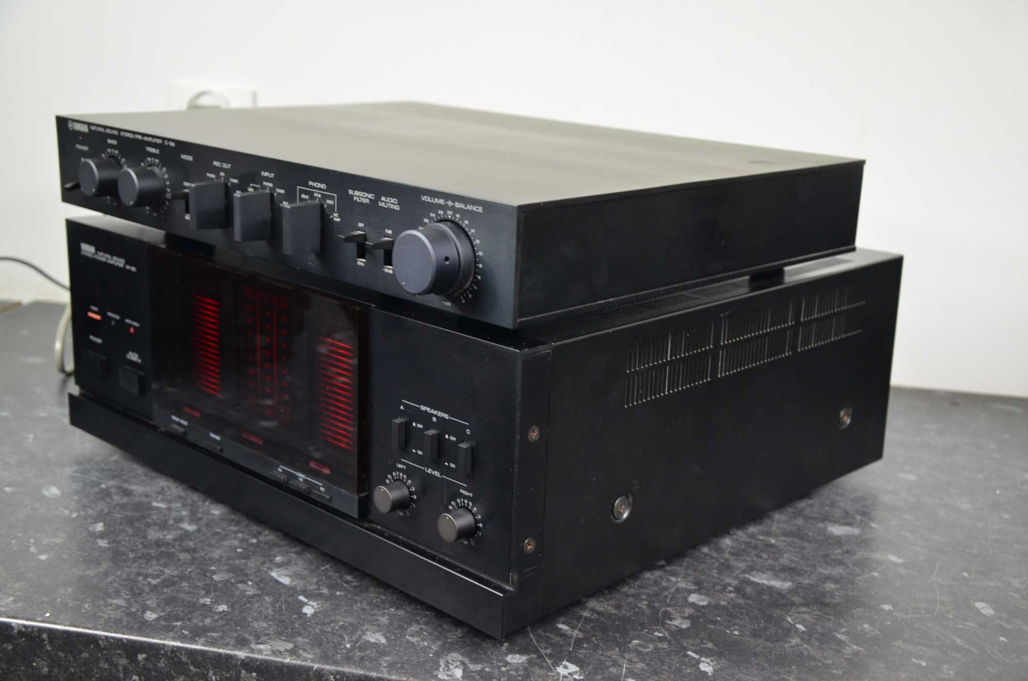 Końcówka Mocy YAMAHA M-80 Przedwzmacniacz C-2a Komplet Hi-End JAPAN