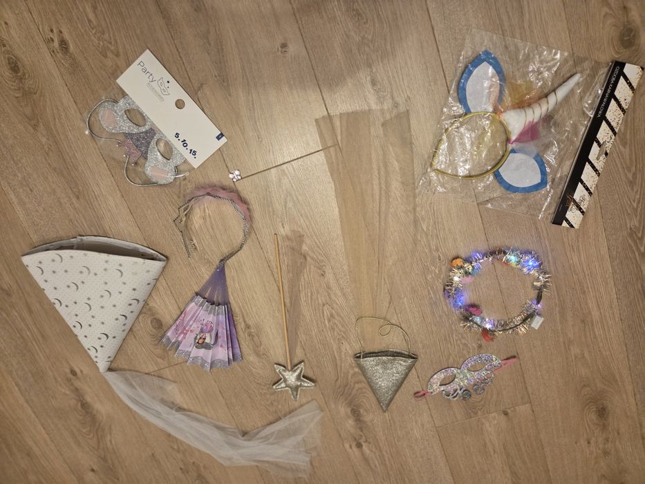 WRÓŻKA księżniczka JEDNOROŻEC przebranie strój maska haloween karnawał