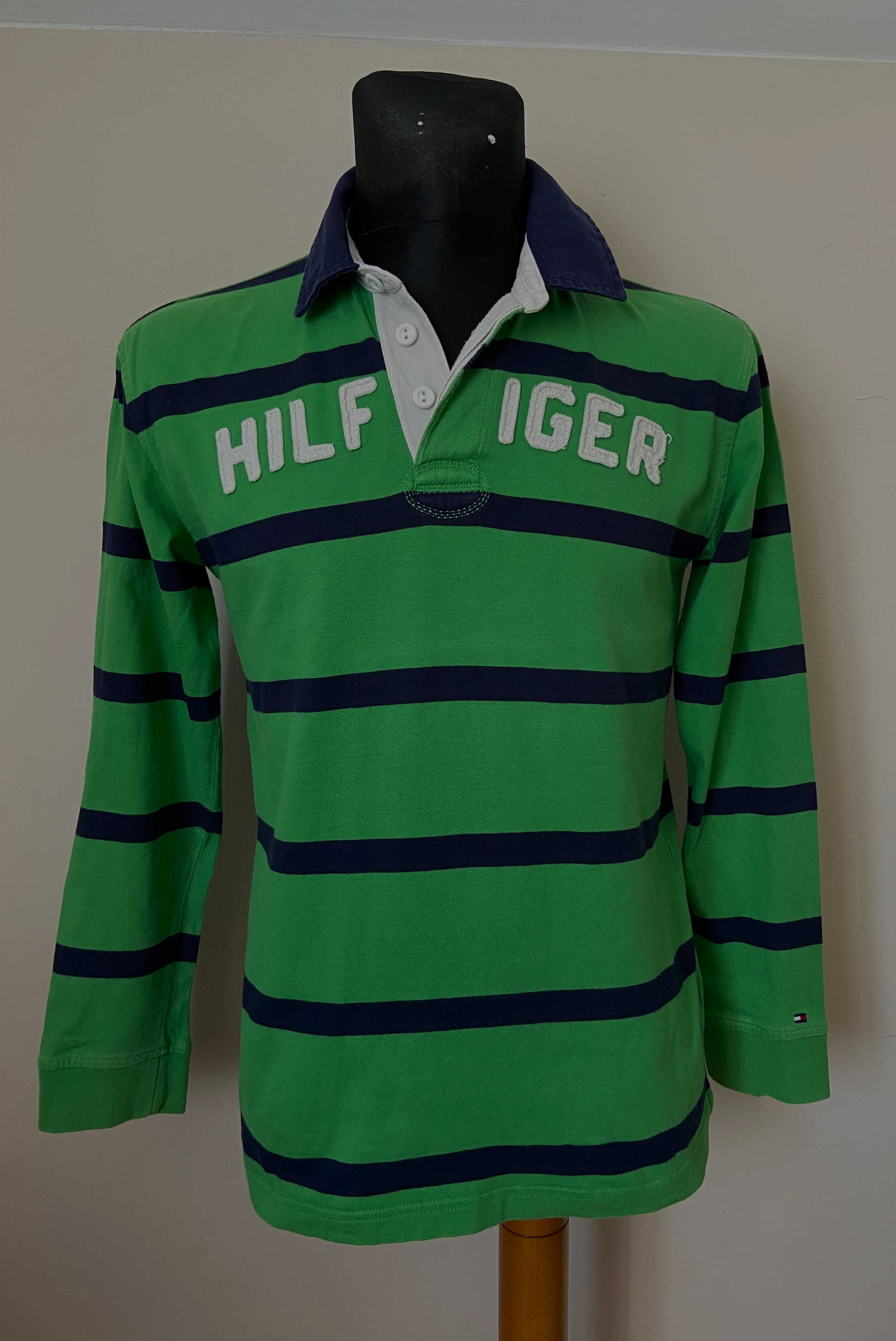 Tommy Hilfiger bawełniany męski polo long r. S