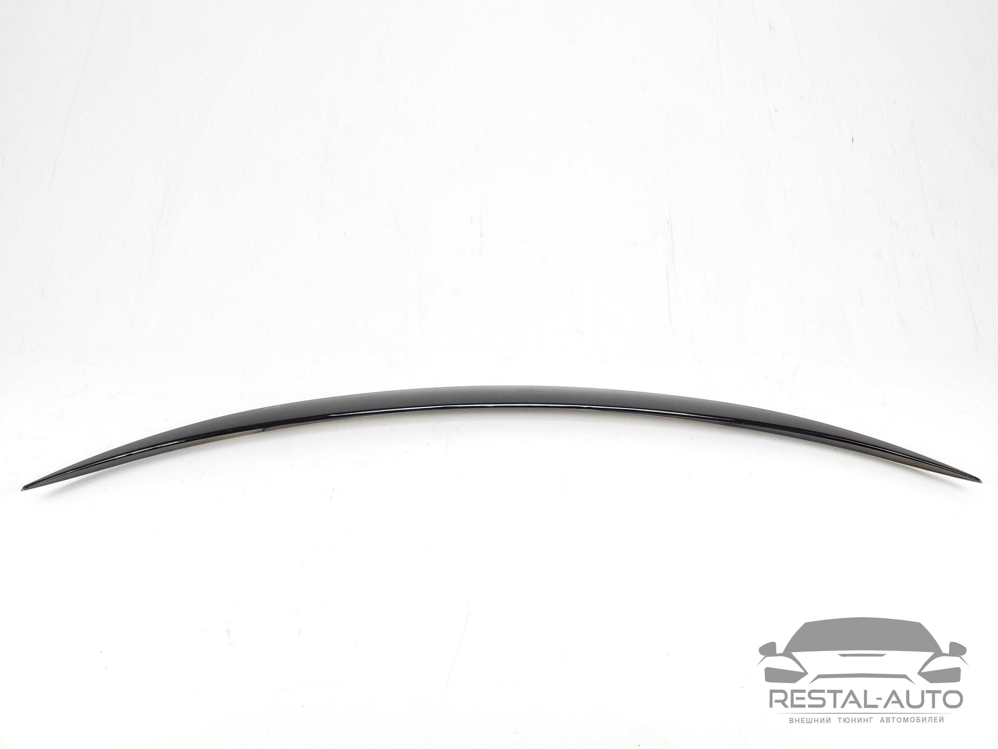 Спойлер на Кришку багажника Mercedes C-Class w205 14-20г Чоний Глянец