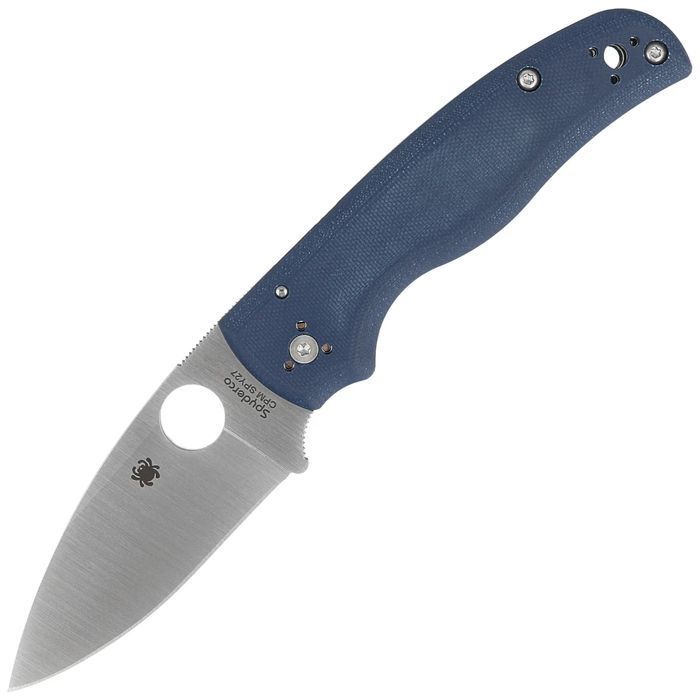 Nóż składany Spyderco Shaman Cobalt Blue G10, Satin CPM SPY27 by Sal G