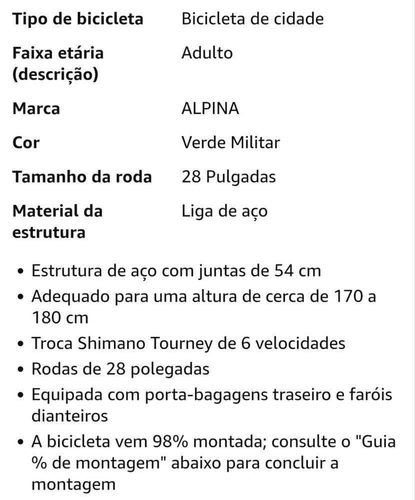 Bicicleta Alpina (Nova)