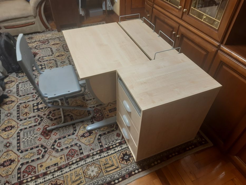 Комплект парта-трансформер демі/дэми, стілець та тумба