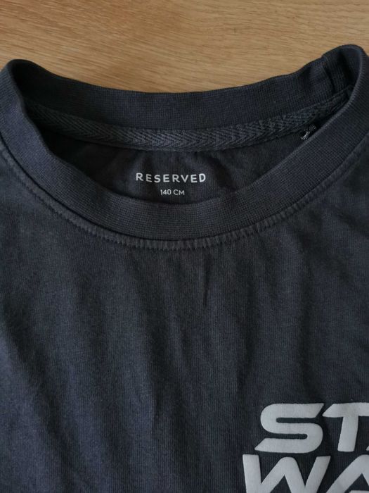 Koszulka Reserved 140 Star Wars, z długim rękawem, stalowa szarość
