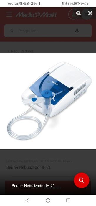 Nebulizador Beurer IH 21 usado