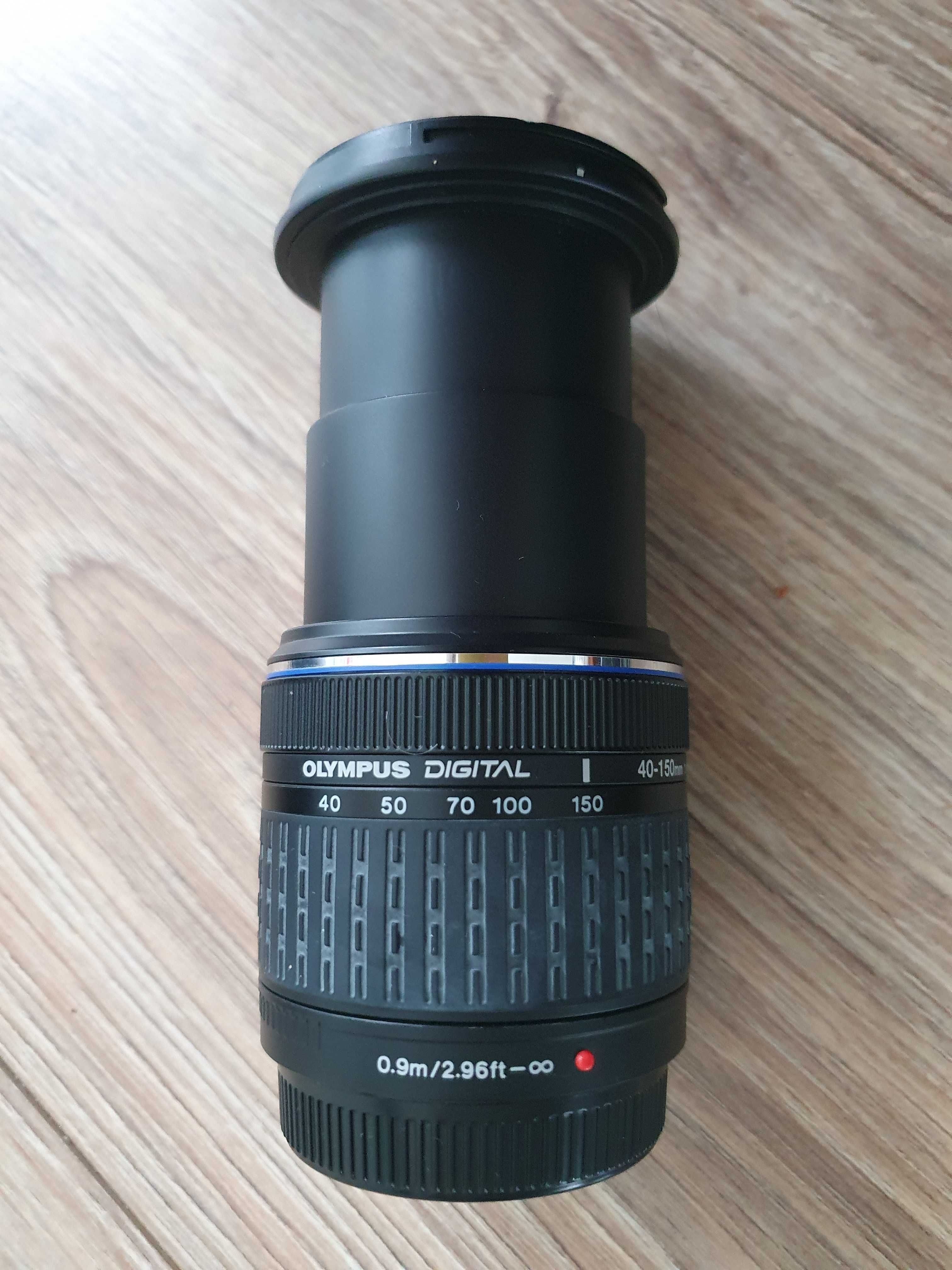 Olympus E-410 Lustrzanka i dwa obiektywy kit dSLR live view