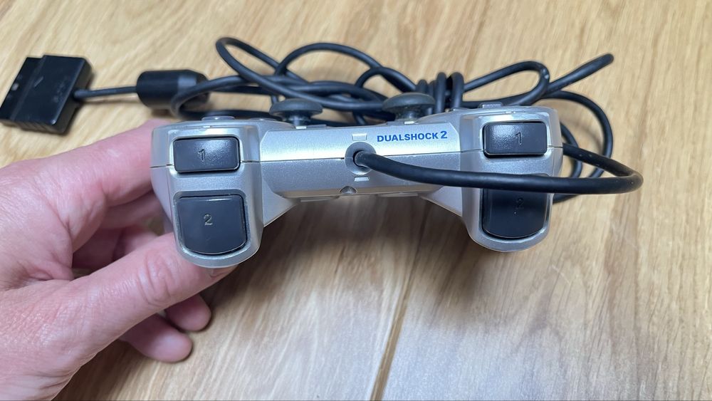 DualShock 2 Srebrny oryginalny pad PS2