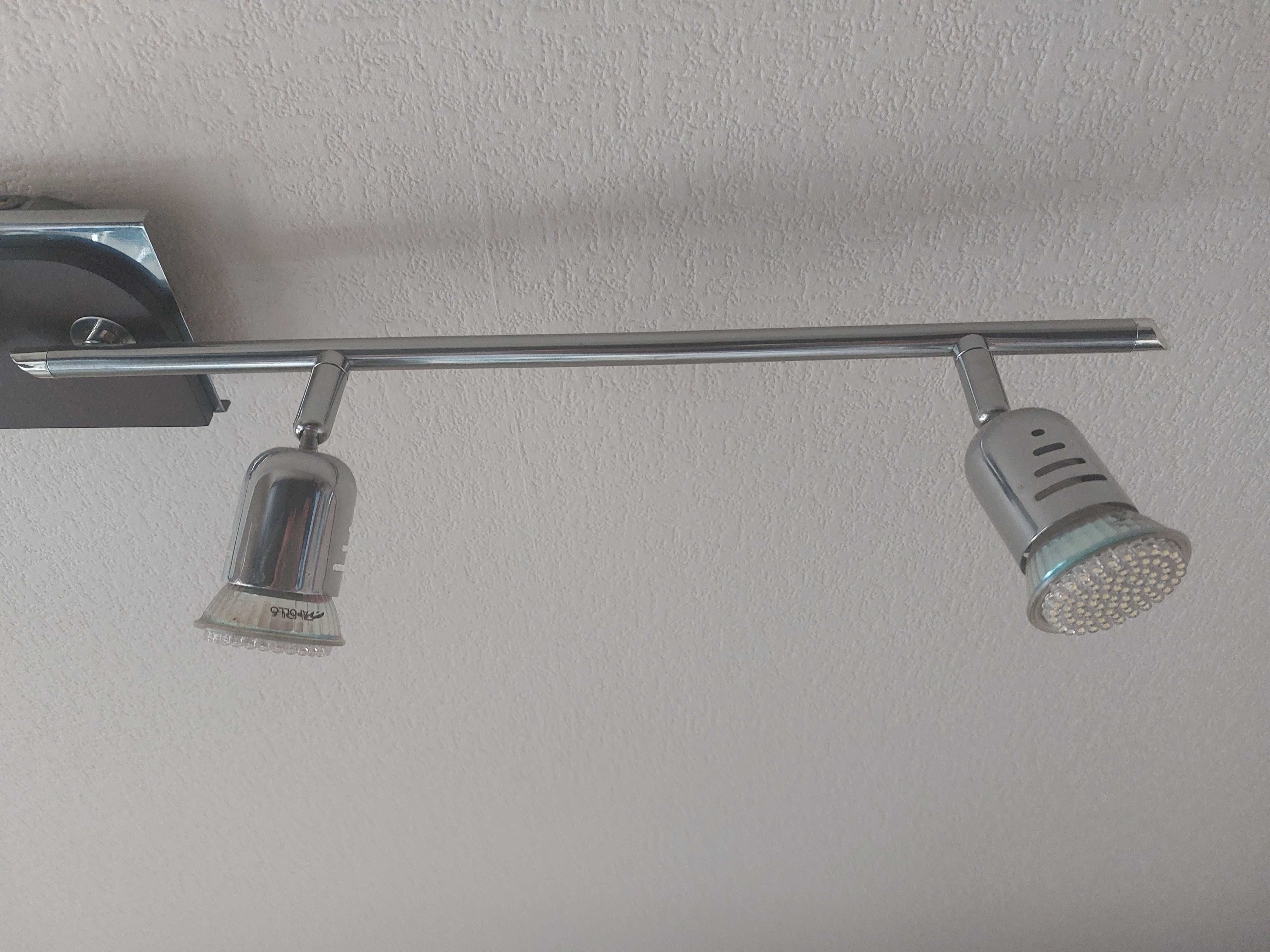 Lampa sufitowa z łamanym ramieniem na żarówki LED - kpl.