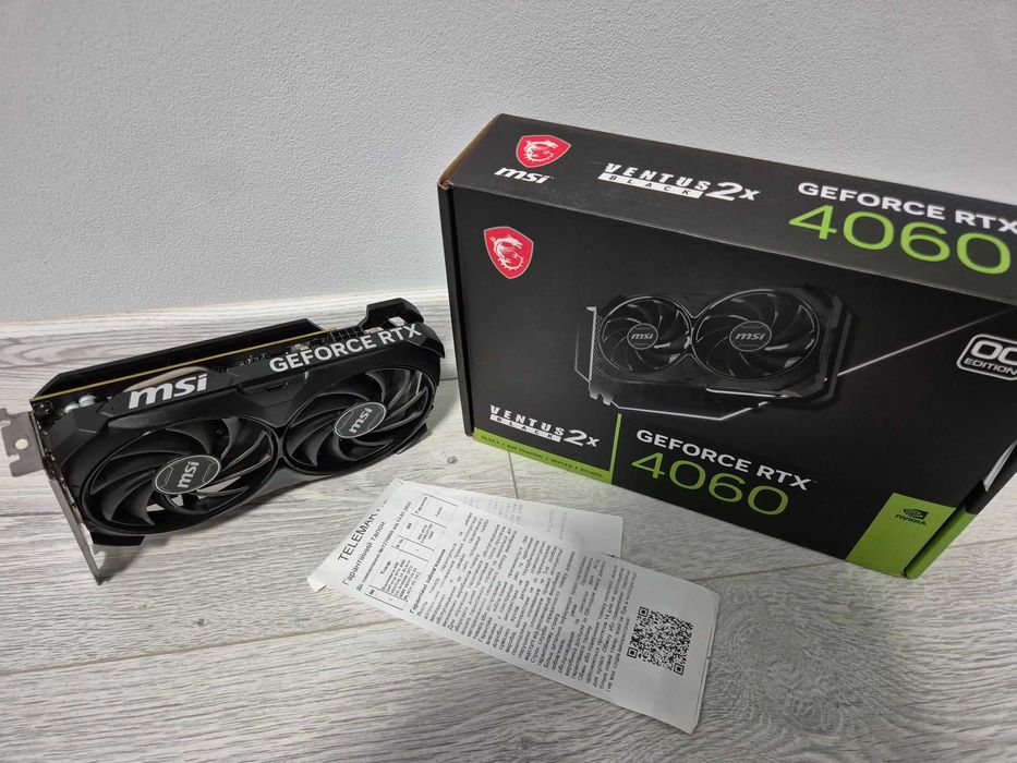 Рік гарантії. Ігрова відеокарта RTX4060 MSI Ventus 2X OC. Trade-IN
