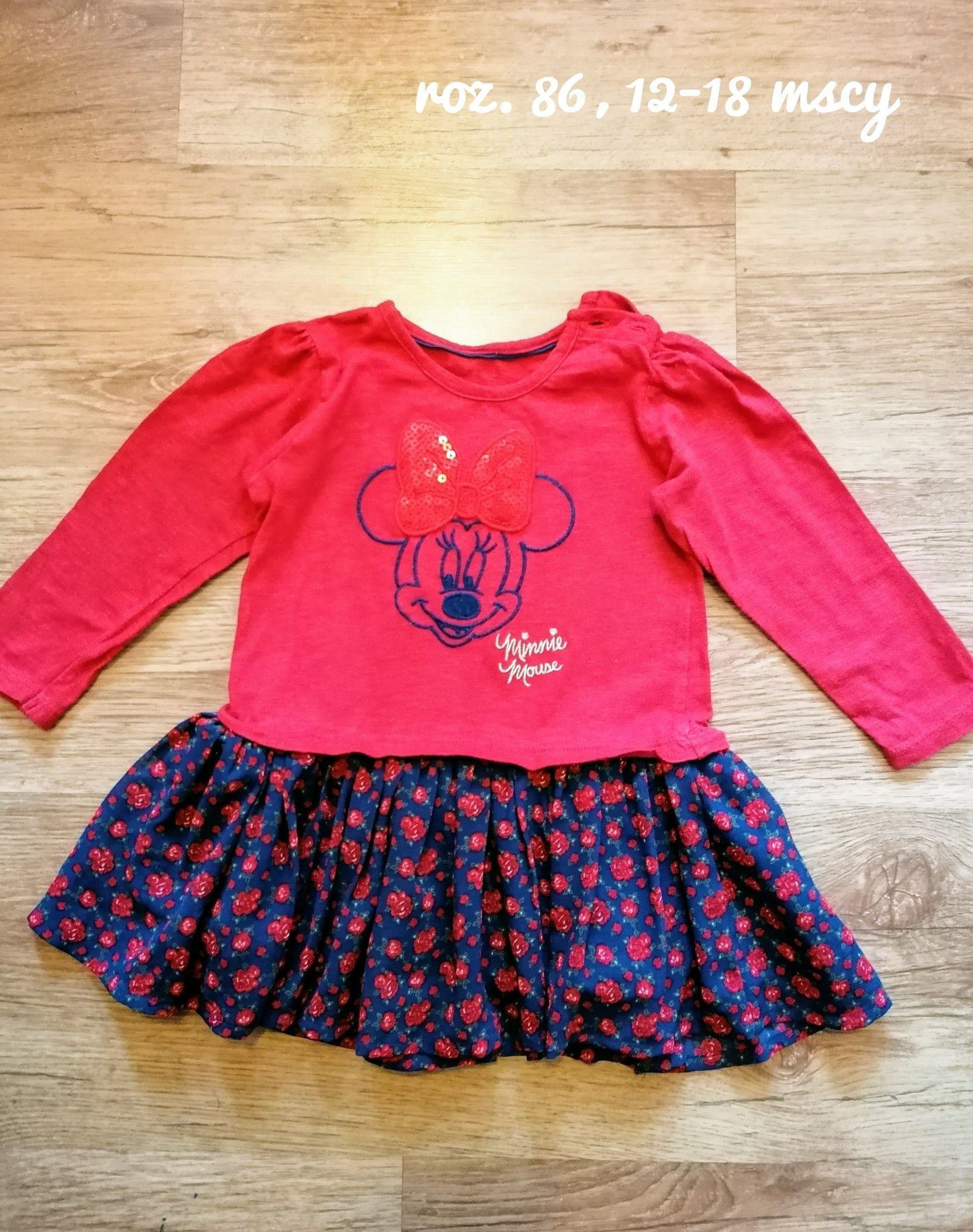 Sukienka MINNIE MOUSE  12-18 mscy