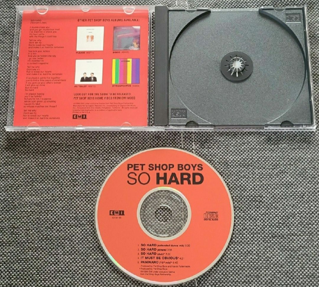Pet Shop Boys So Hard USA CD Maxi Single