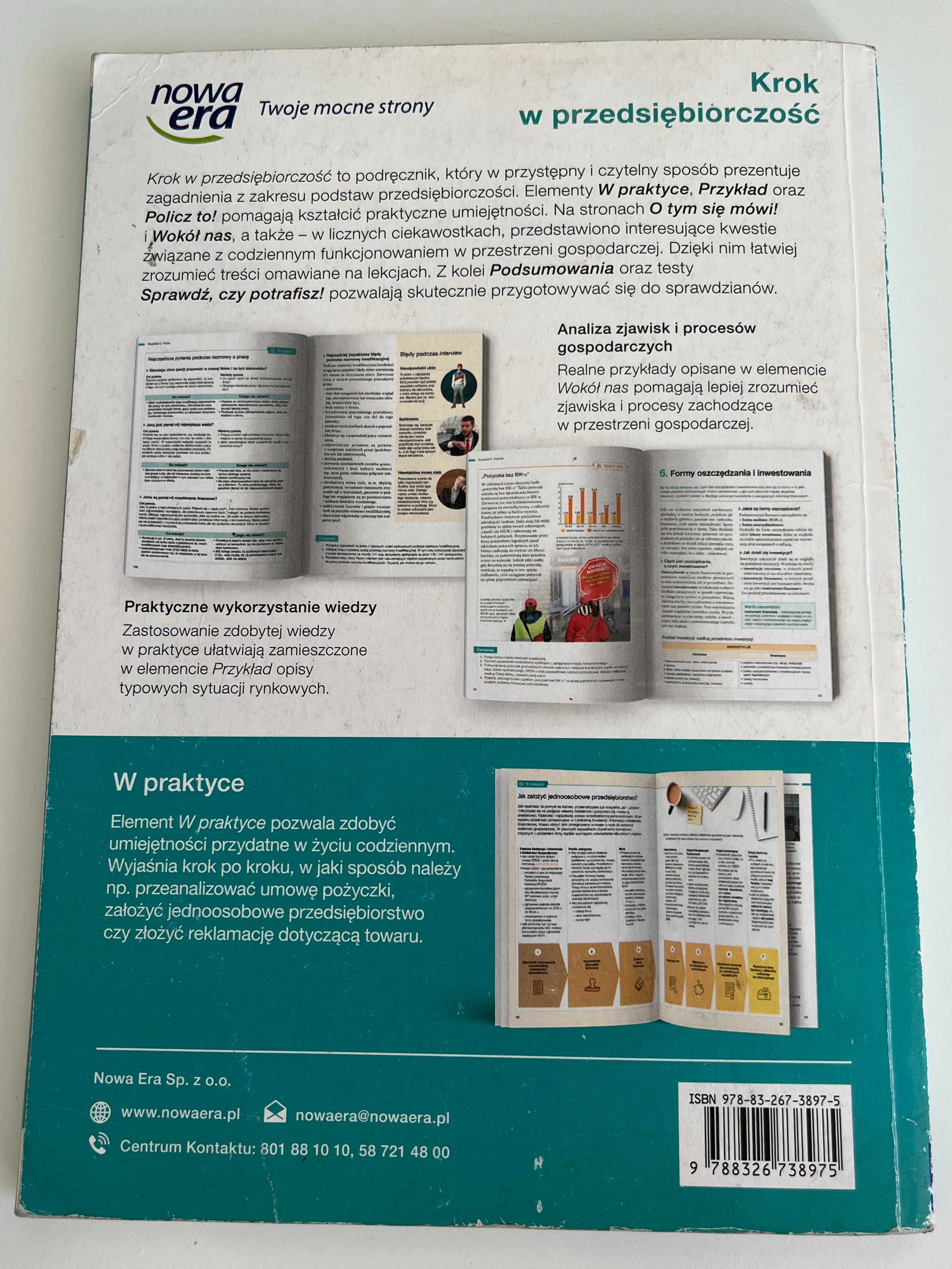 Krok w przedsiębiorczość - podręcznik liceum, technikum