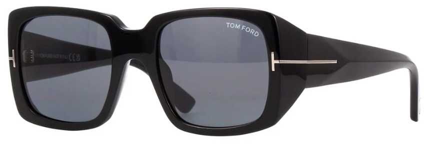 Tom Ford RYDER-02 FT Okulary Przeciwsłoneczne Shiny Black/Dark Grey