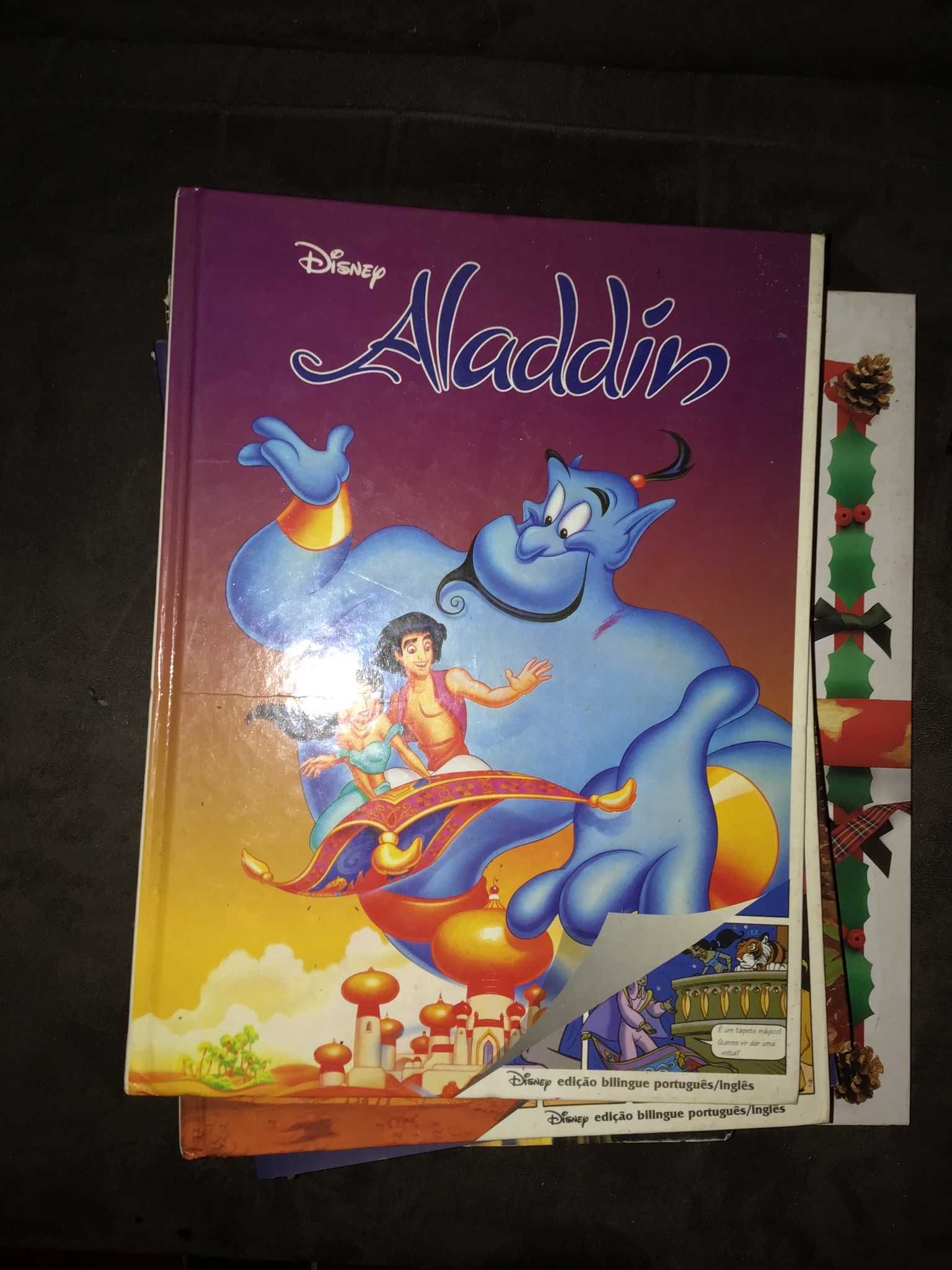 livro disney alladdin