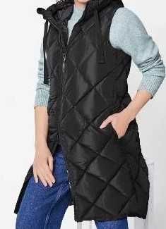 Kamizelka Pikowana Nowa Długa Damska