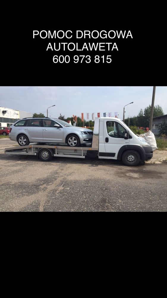 Autolaweta laweta transport Pomoc drogowa 24h