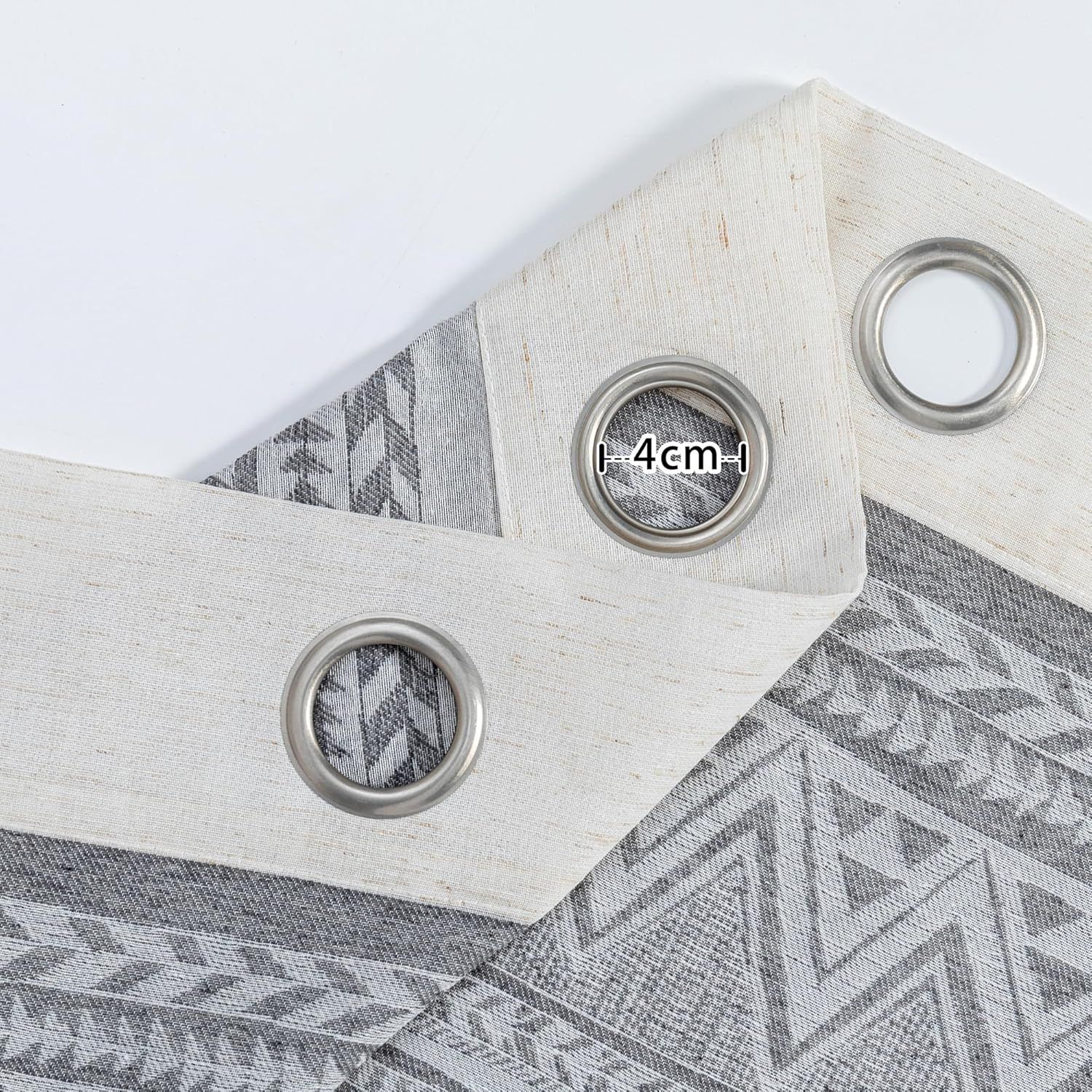 Zasłony Boho 2sz Półprzezroczyste Beżowe 260x140 Gotowe do zawieszenia